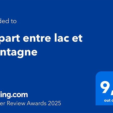 Appart Entre Lac Et Montagne Saint-Jean-de-Sixt Exteriér fotografie